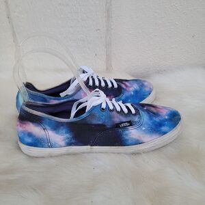 Vans space cosmic galaxy lace up sneakers Womens sz 7 Mens sz 5.5
